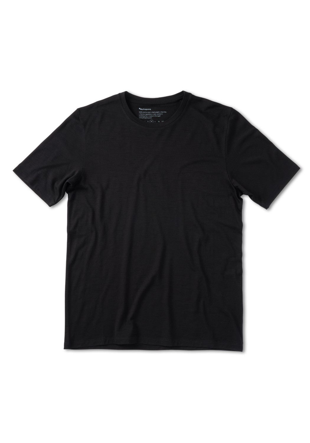 Pinqponq T-Shirt Merino Men Iconic Sheep Black