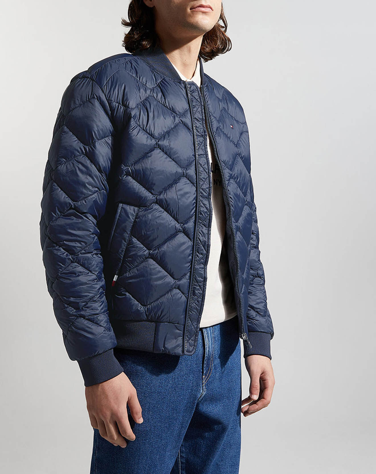 Tommy Hilfiger Blouson bomber matelassé bleu marine