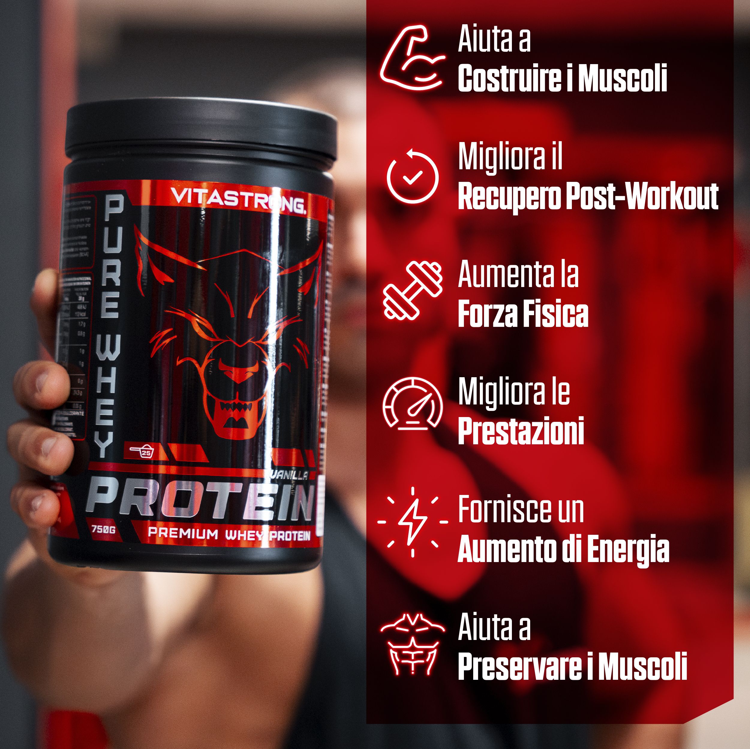 Vitastrong Pure Whey Protein - Vanille