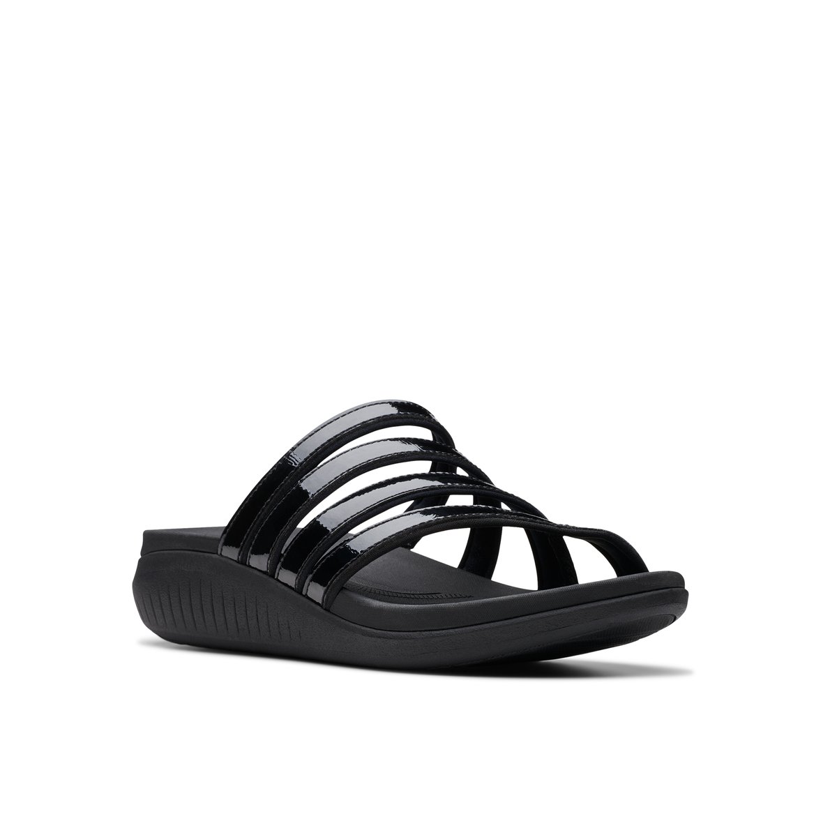 CLARKS-Glide_h_iris-Sandale athlétique - Talon plat - Noir