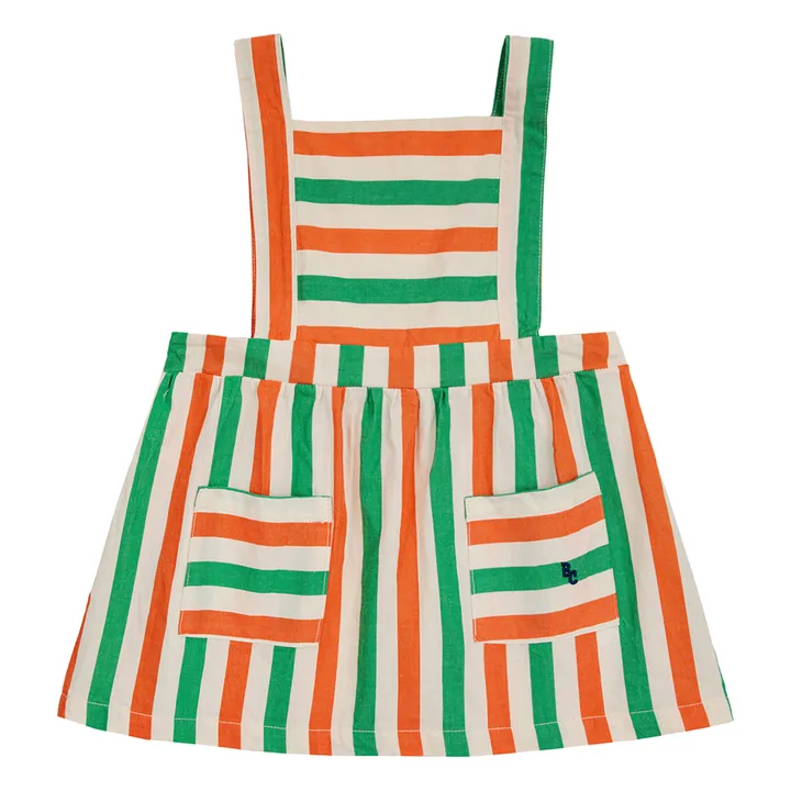 Bobo Choses Robe Pinafore Rayée | Ecru