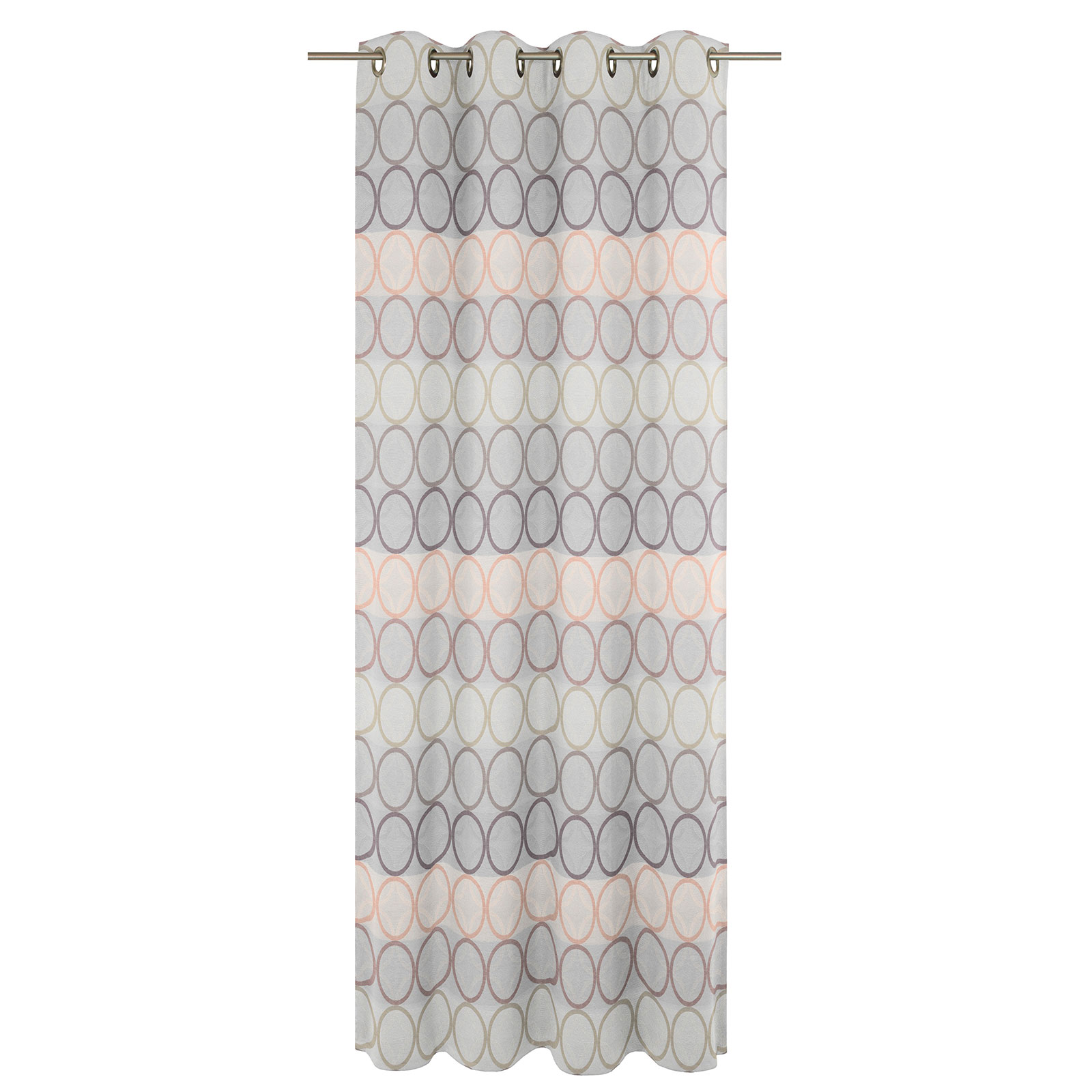 Einzelschal mit Ösen ZIRBELLO - rosé-lila - 145x132 cm