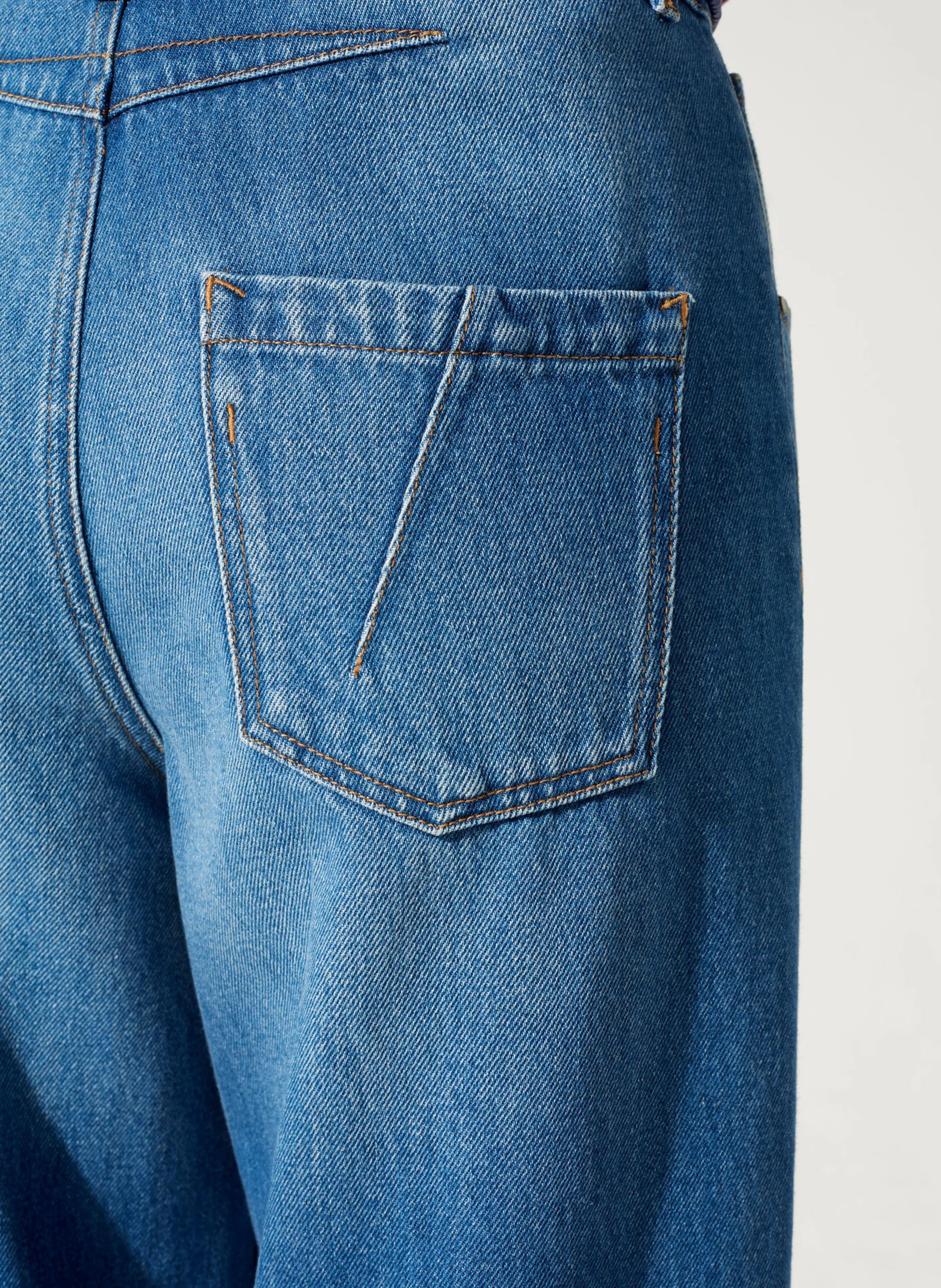 KEJA - Jean large en coton| Bleu