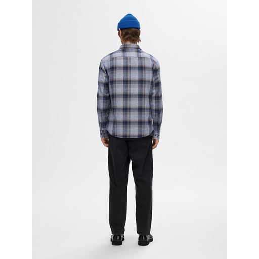 Selected Homme Regowen-Grindle Check Skjorte, Sky Captain, XL