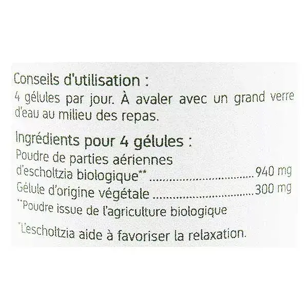Nat & Form Bio Escholtzia 200 gélules végétales