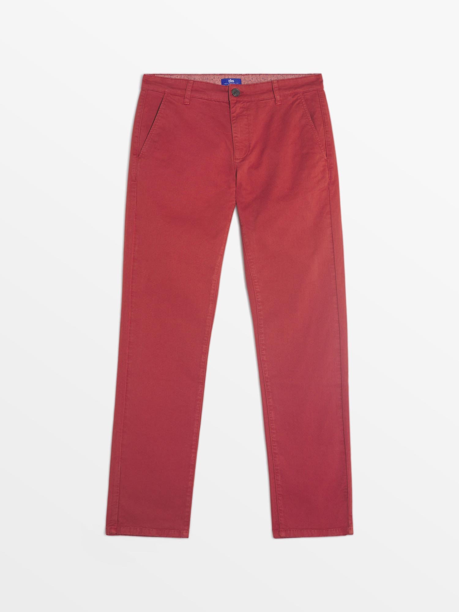 Pantalon Chino Homme Rouge