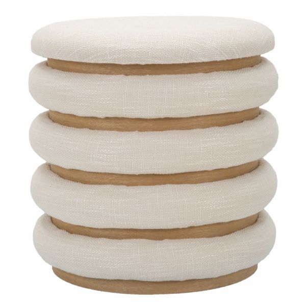 Mauro Ferretti Puff Linha Damasco cm Ø 40X42 - 1427360000