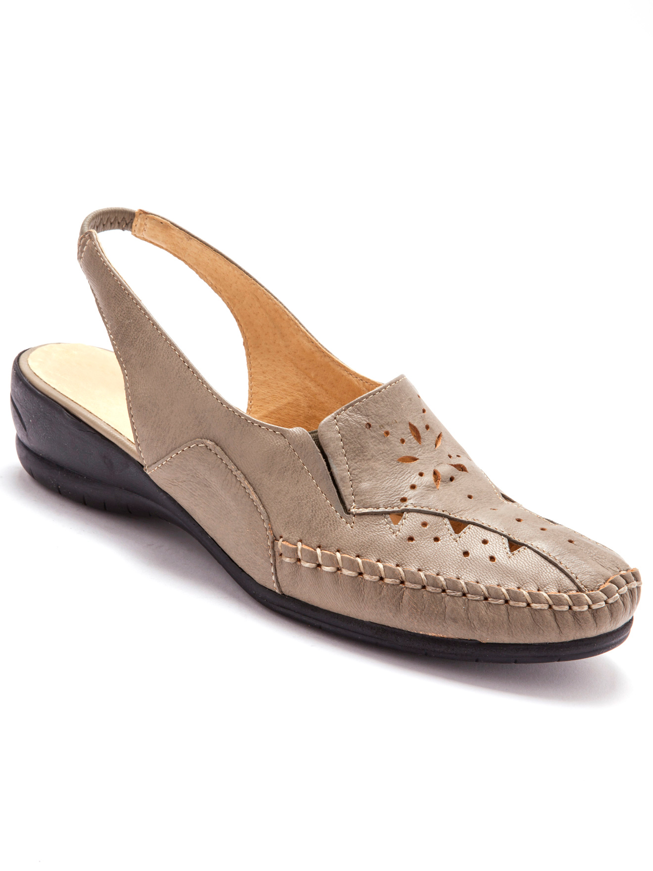 Sandales ajourées talon 4cm