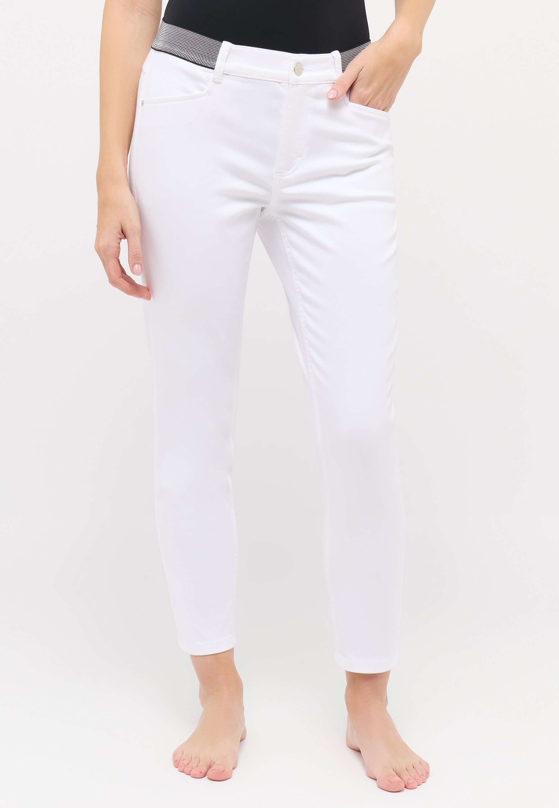 ANGELS 7/8-Hose »ORNELLA SPORTY«  mit auffälligem Bund