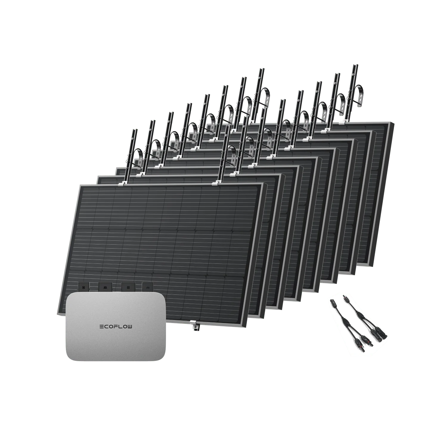 EcoFlow PowerStream Balkonkraftwerk 800W - 100W Starres Solarpanel