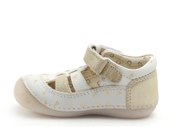 Kickers boots et bottillon bebe sushy fille blanc