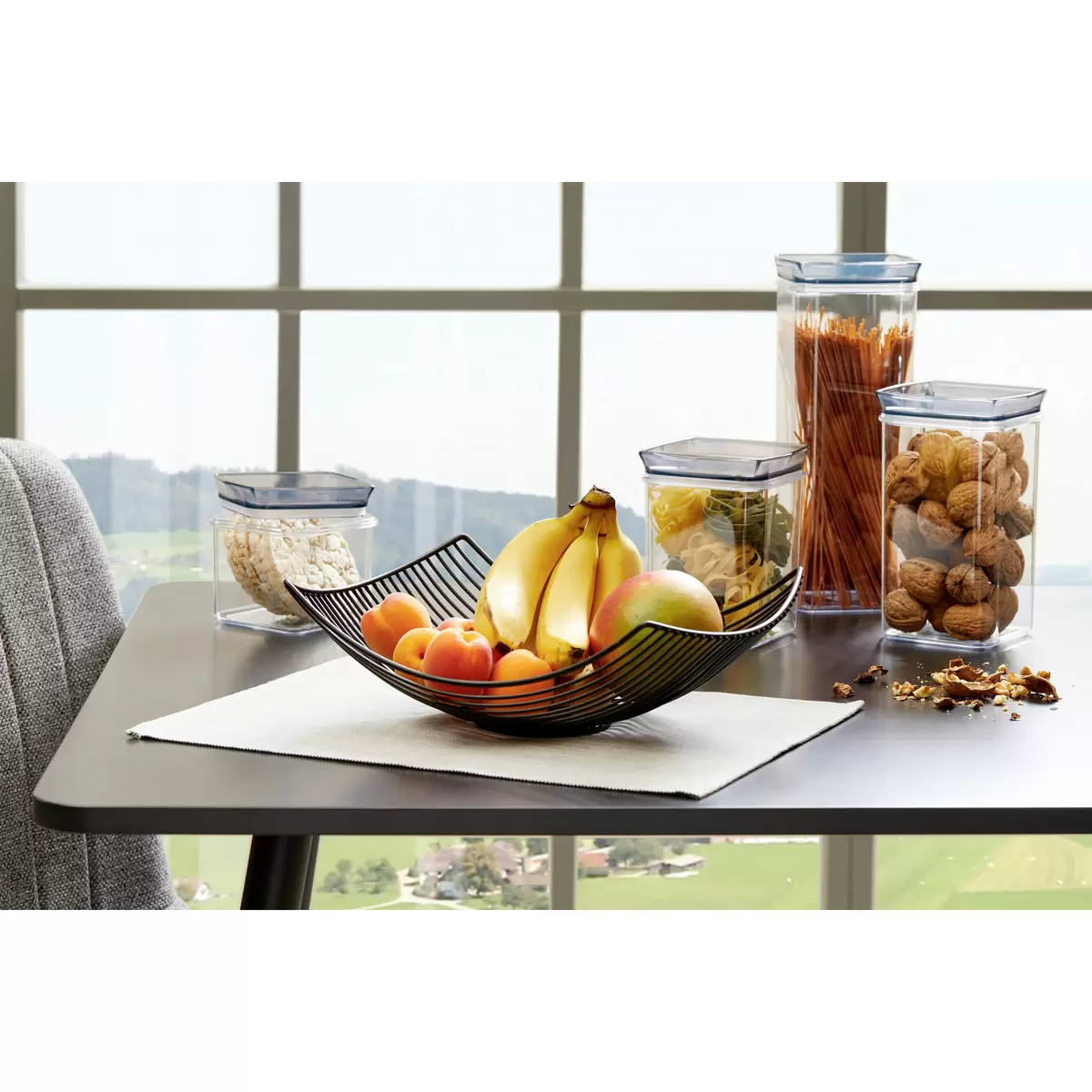 Frischhaltedose Tessy Luca Bessoni transparent,grau