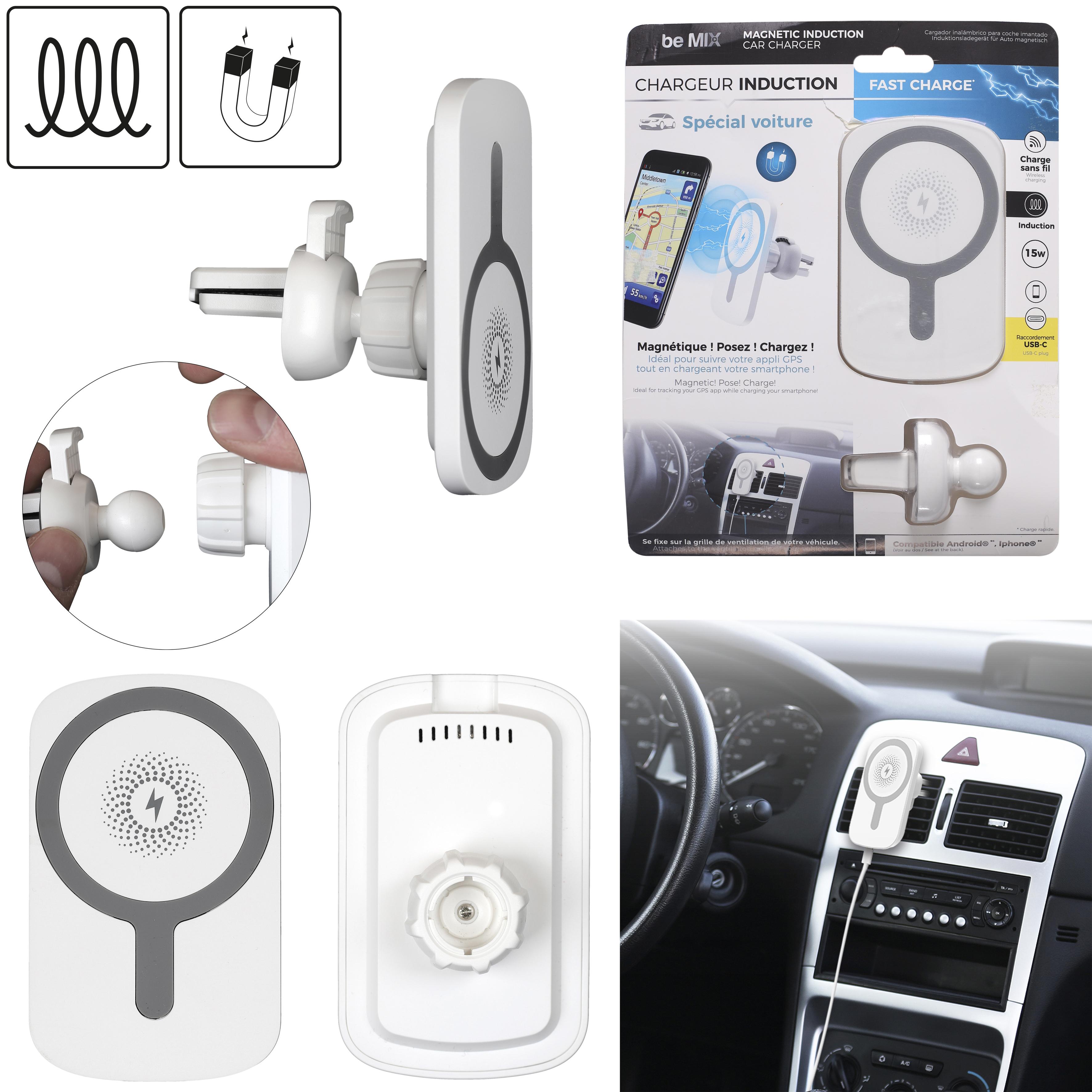 CHARGEUR INDUCTION POUR VOITURE AIMANTE 10W