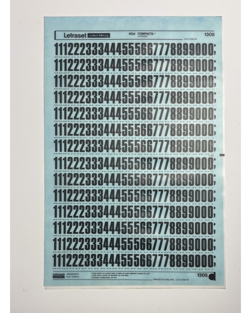 letraset-1305- COMPACTA - 60pt