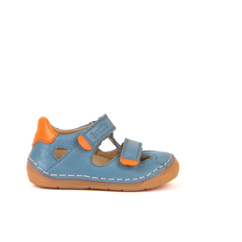 Froddo Froddo Amplio Paix sandales deux scratchs jeans-mandarine