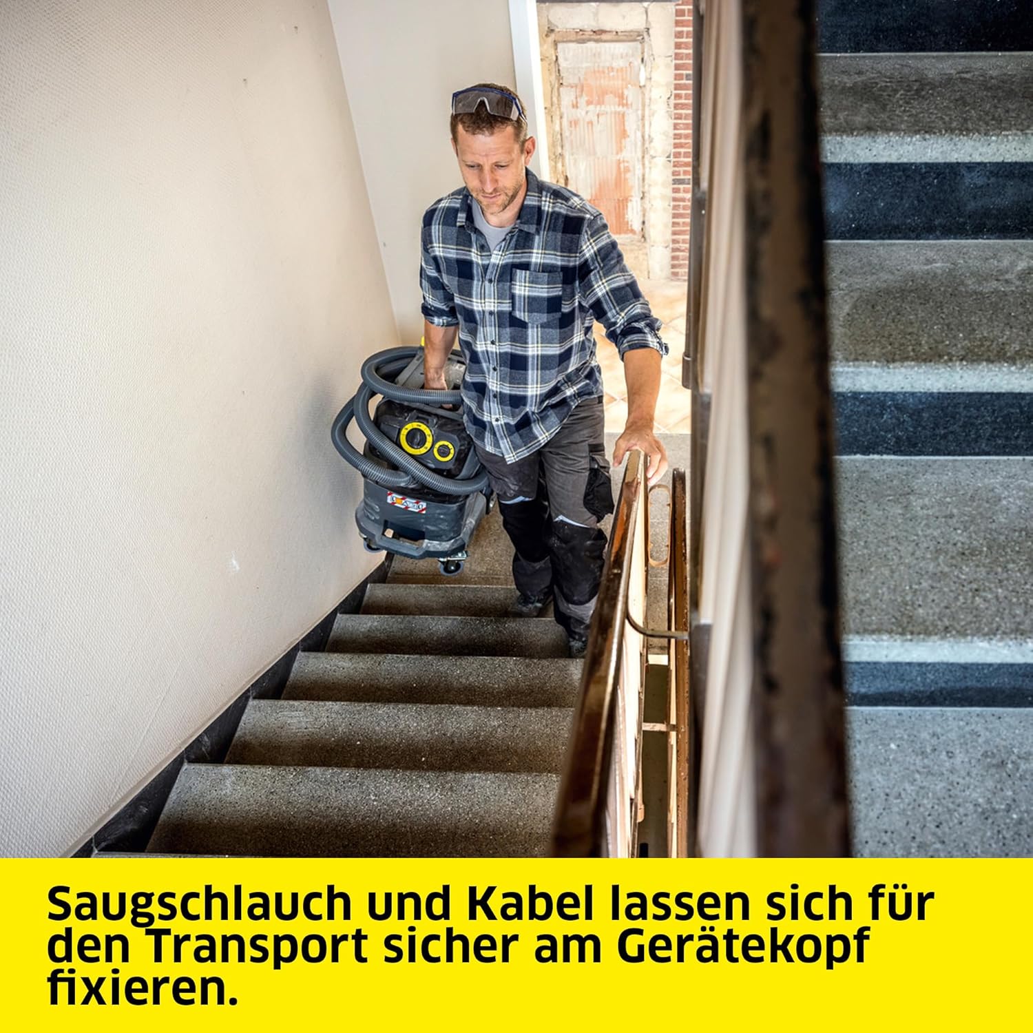 Kärcher Nass- und Trockensauger NT 30/1 Tact Te L, Leistung: max. 1380 W, autom. Filterreinigung, Kunststoffbehälter: 30 l, Saugschlauch: 2,5 m, breite Nass-/Trockenbodendüse (360 mm), Gerätesteckdose