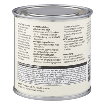 Karwei binnenlak zijdeglans crème wit 250 ml