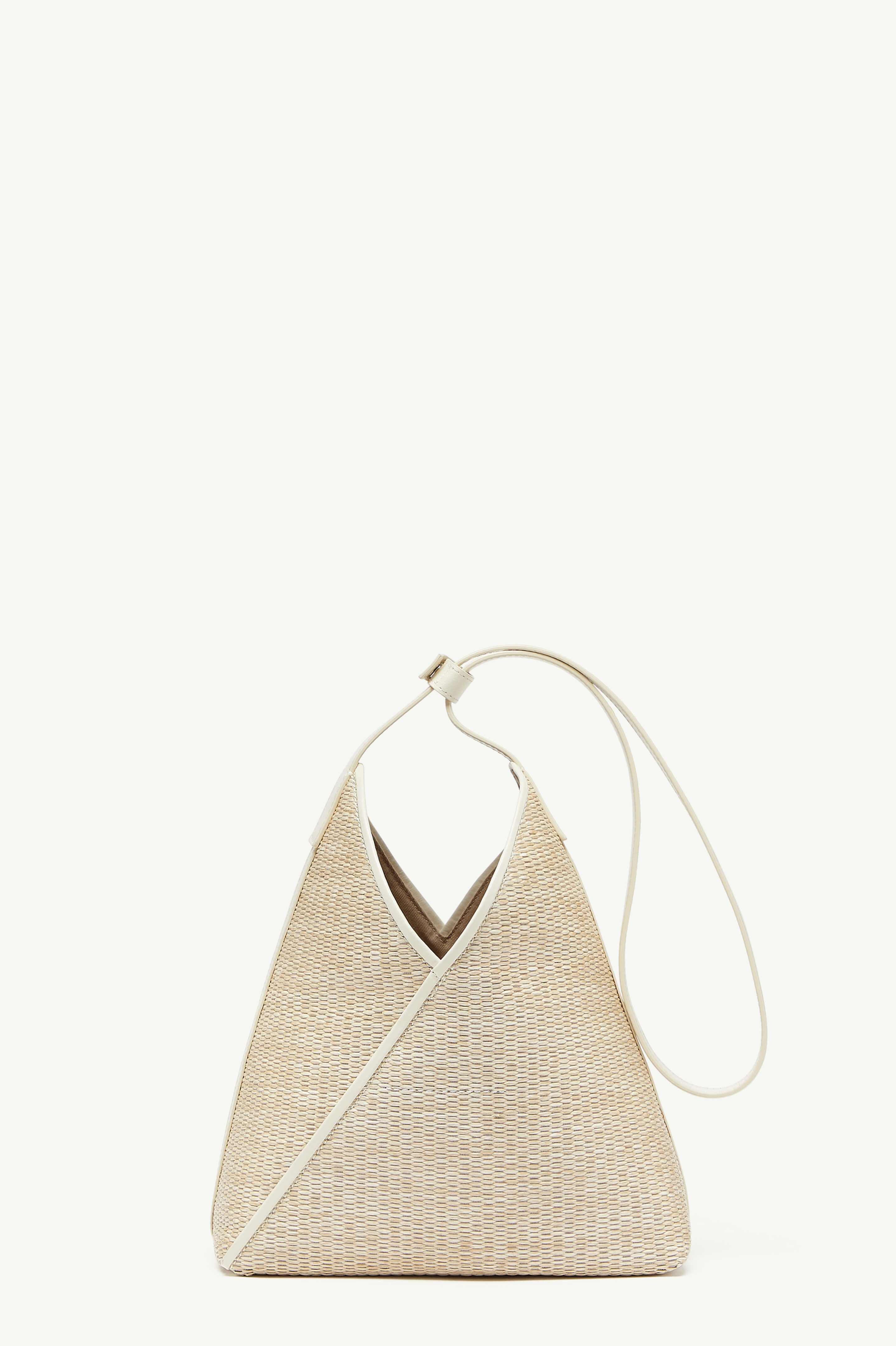 Brown Raffia Shoulder Bag