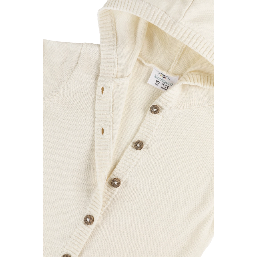kindsgard Strickjacke mit Kapuze strikka creme