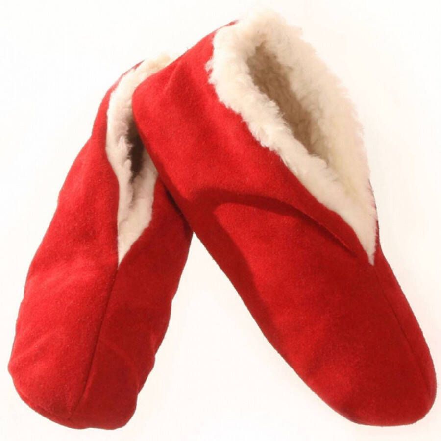 Bernardino ® Spaanse Sloffen 100% Wol Rood