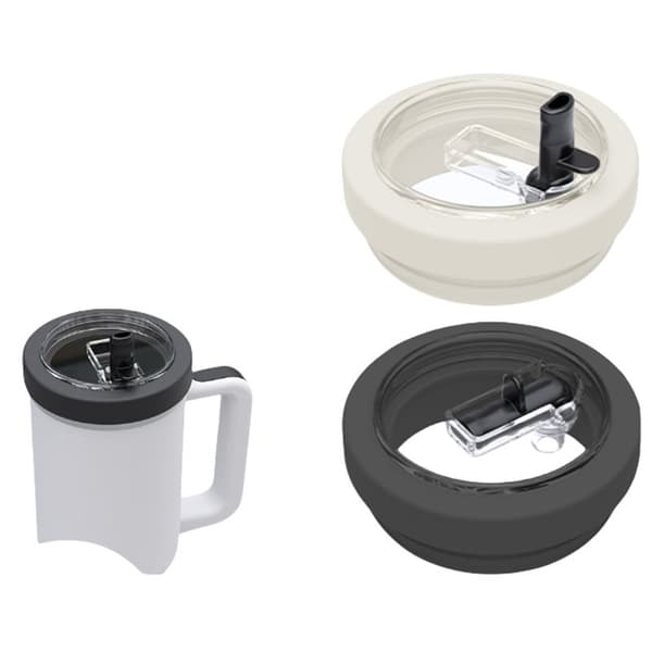 INF Glasslokk med sammenleggbart sugerør til Stanley IceFlow 40oz Hudfarge