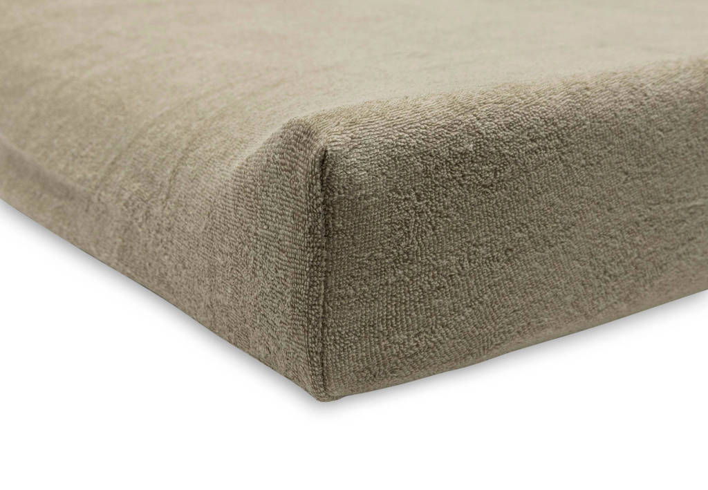 aankleedkussenhoes Badstof 50x70cm - Olive Green