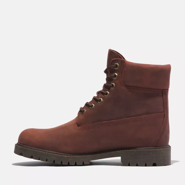 Bottine 6-Inch imperméable à lacets Timberland Heritage pour homme en marron