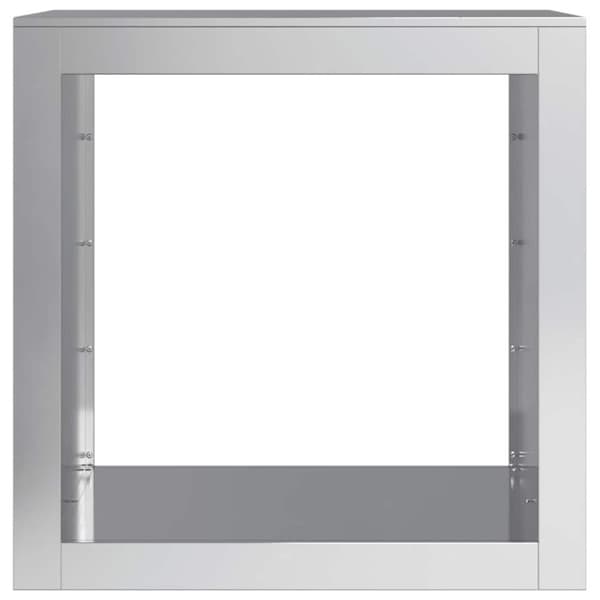 vidaXL Vedstativ 60x40x60 cm galvanisert stål