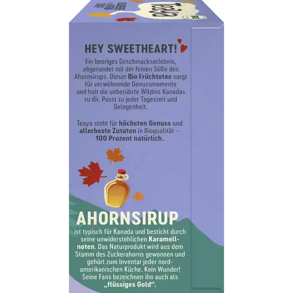 Teaya Bio Blaubeere mit Ahornsirup - Kanada Früchtetee