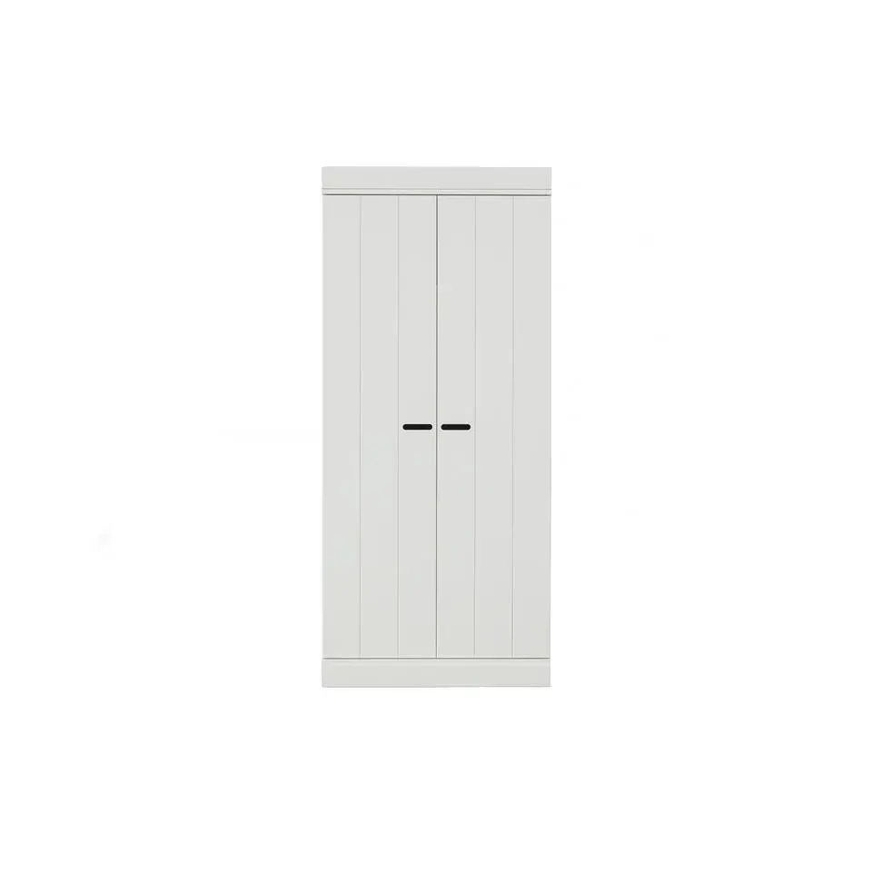 WOOOD Connect Lage Kast 2-Deurs - Grenen - Wit - 175x77x56
