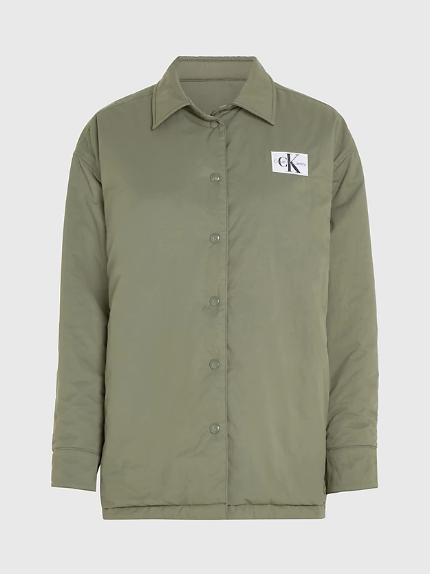 Jaqueta camisa de cetim dupla face