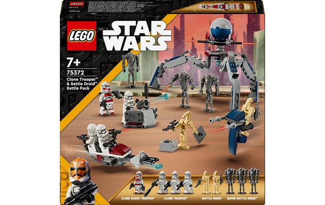 LEGO® Spielbausteine »Wars Clone Trooper & Battle Droid Battle Pack 75372«