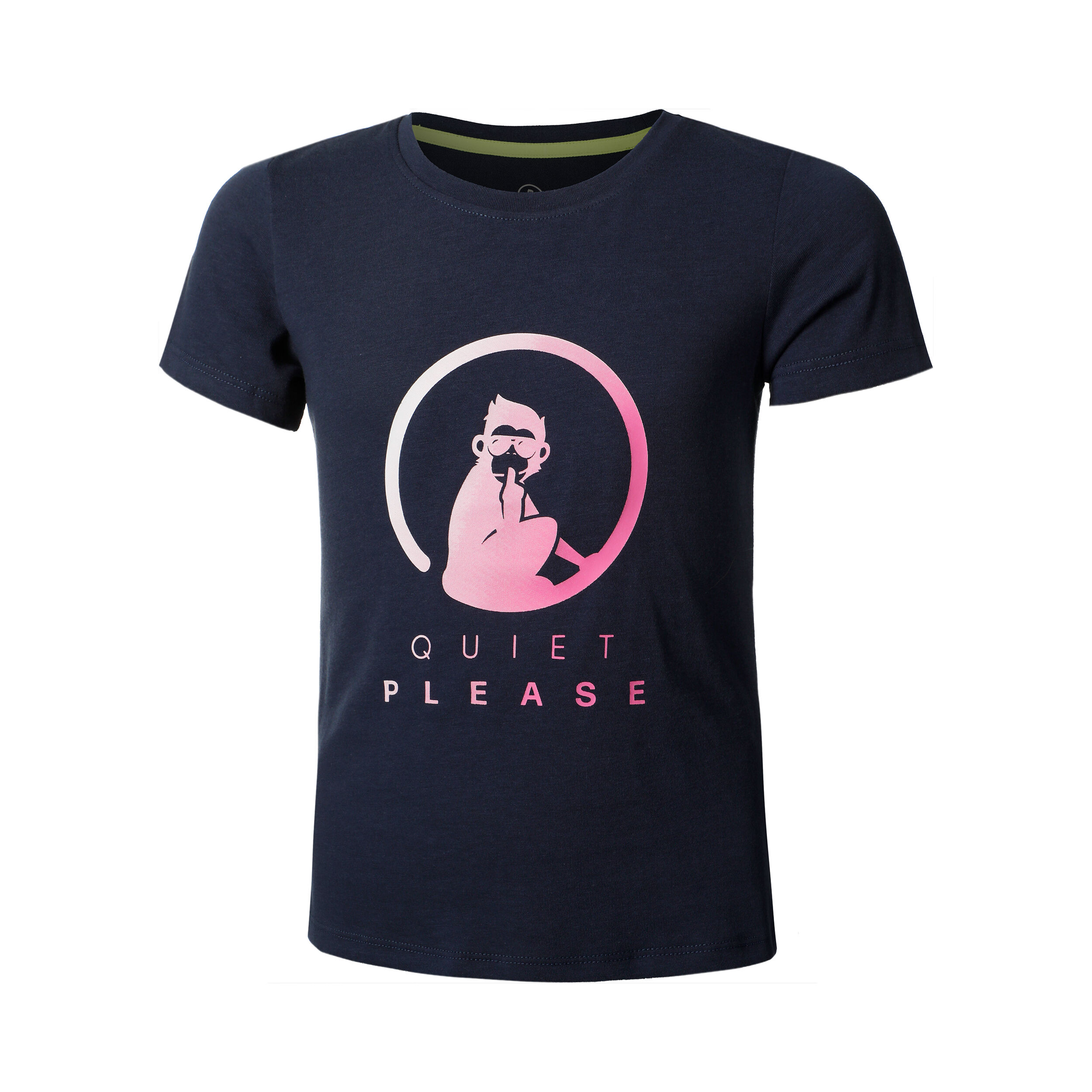 Quiet Please Logo T-shirt Filles - Bleu Foncé