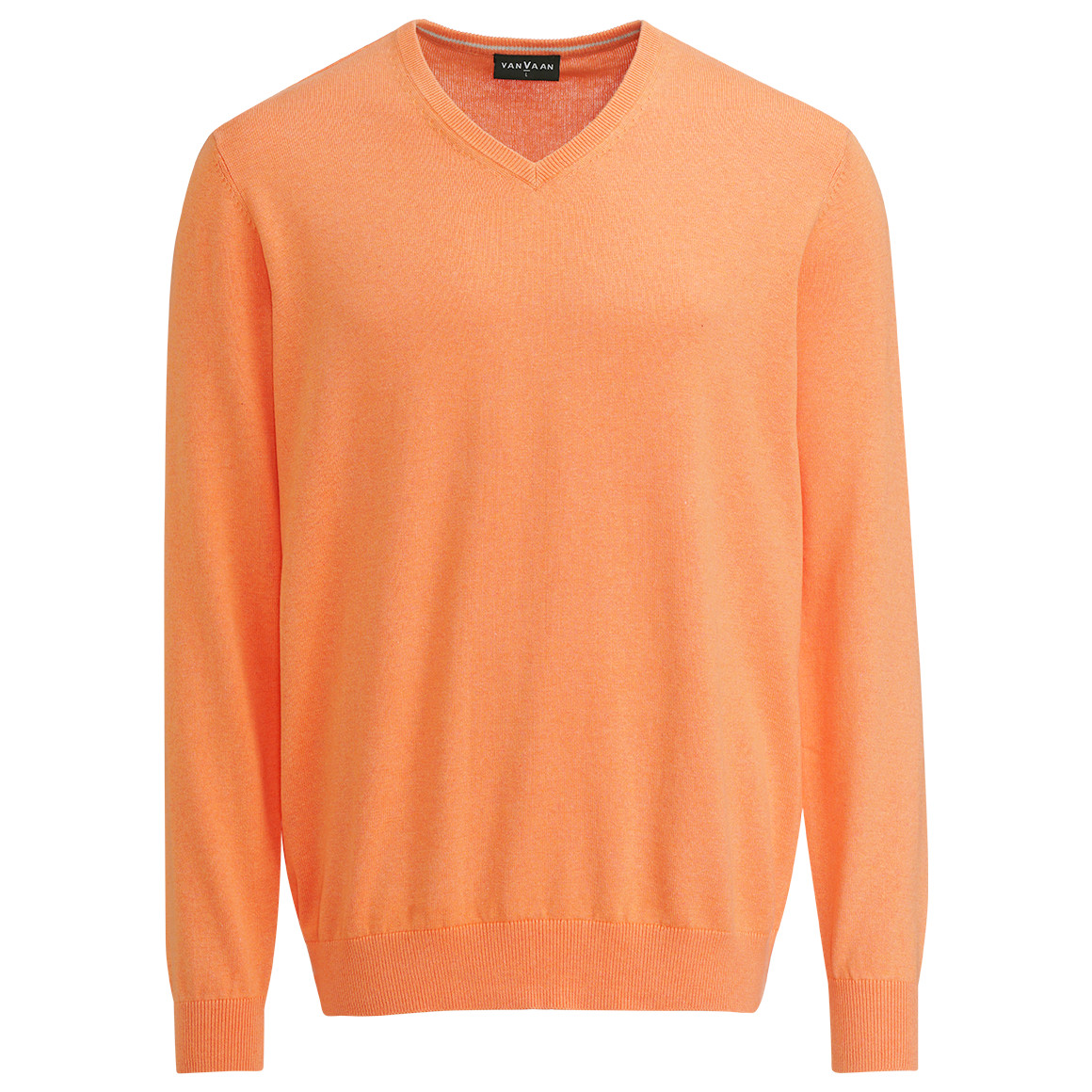 VanVaan Herren Pullover mit V-Ausschnitt orange