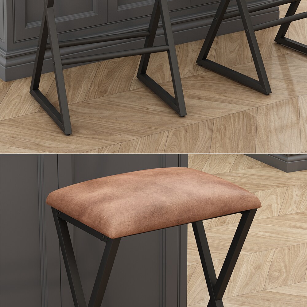 Vicco Barhocker-Set Vault Braun 30 x 40 cm 2 Teile