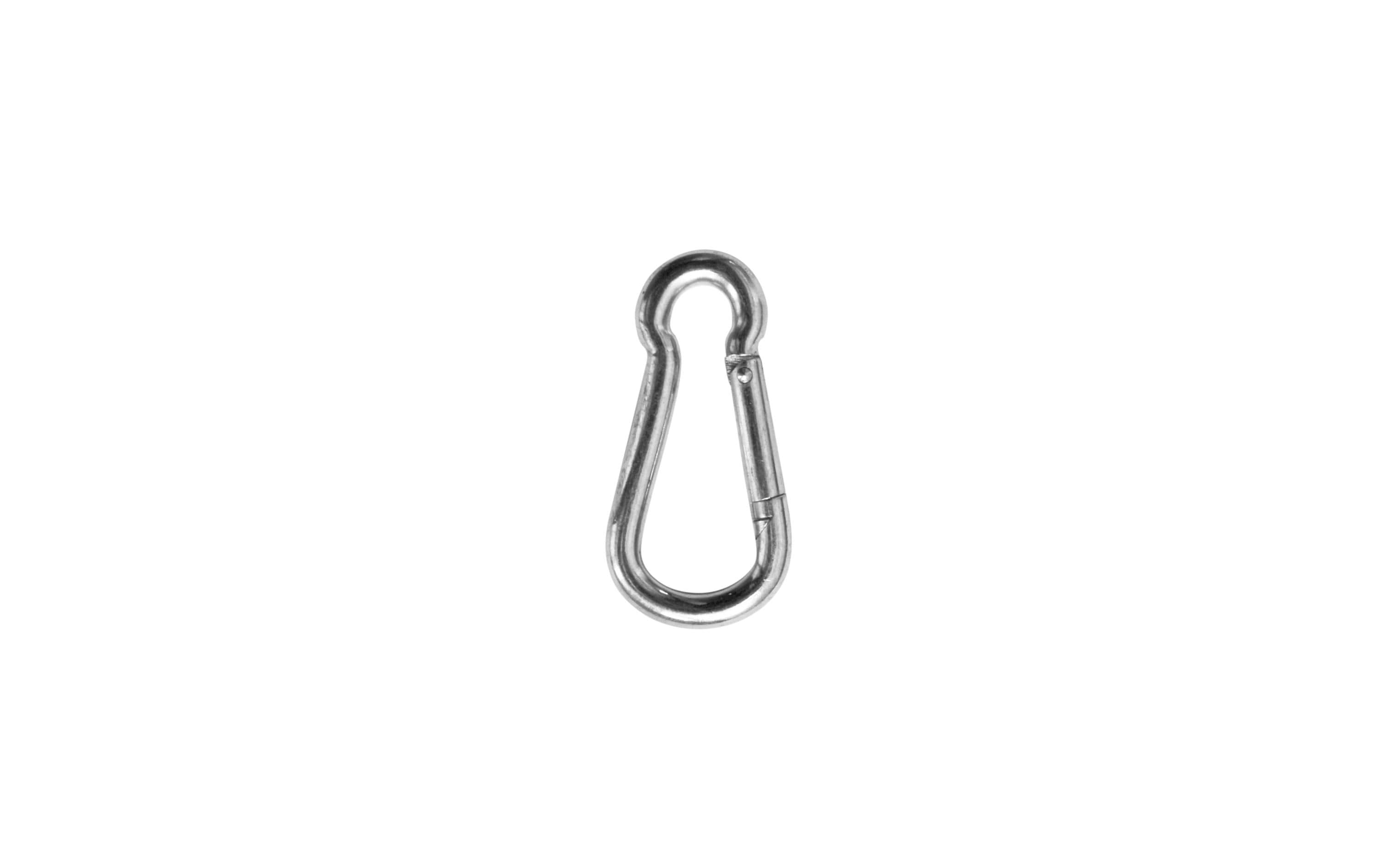 Karabinerhaken Ø 6 mm, 60 mm, 40 kg, 1 StückKarabinenhaken, Stahl verzinkt