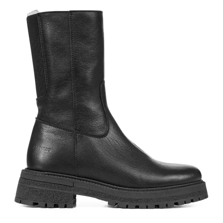 Angulus Bottes Montantes Zip | Noir