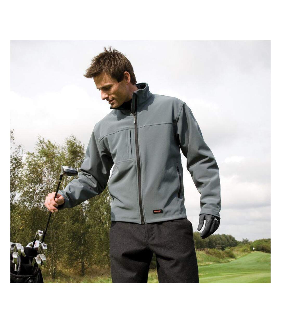 Result - Veste softshell imperméable, coupe-vent et respirante - Homme (Gris) - UTBC2046