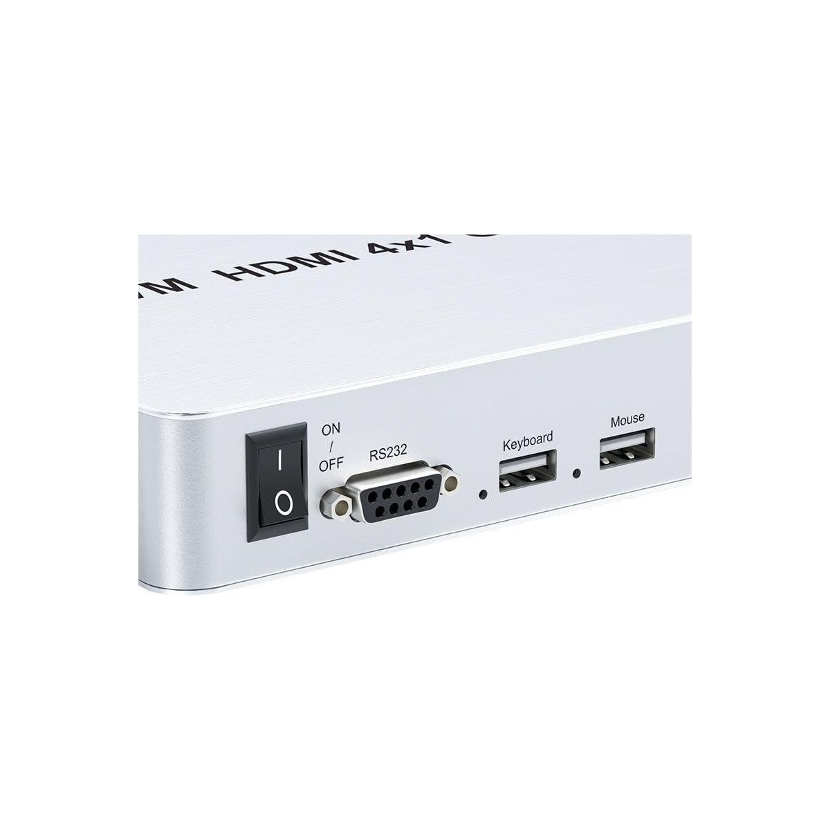 NÖRDIC KVM-svitsj 4xPC til 1xHDMI 4K 60Hz Quad Multi-Viewer med 4xUSB-A