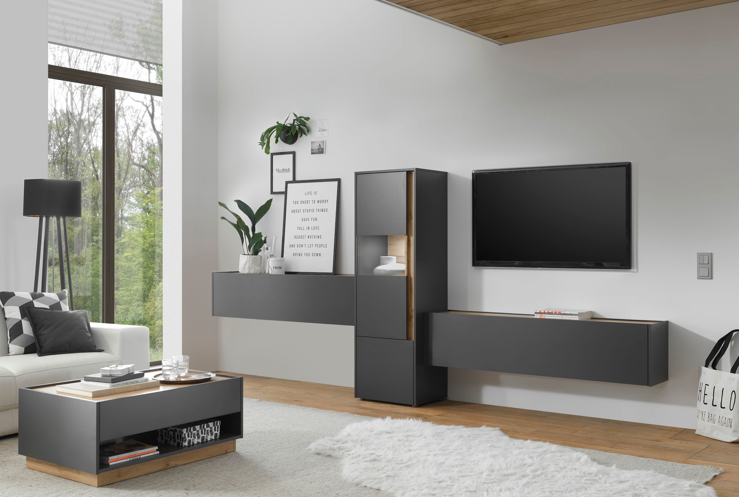 INOSIGN TV-Schrank »City/Giron, moderner Hängeschrank, Lowboard, Wandschrank« zeitlos, modern, wohnliches Home Office, Breite 100 cm