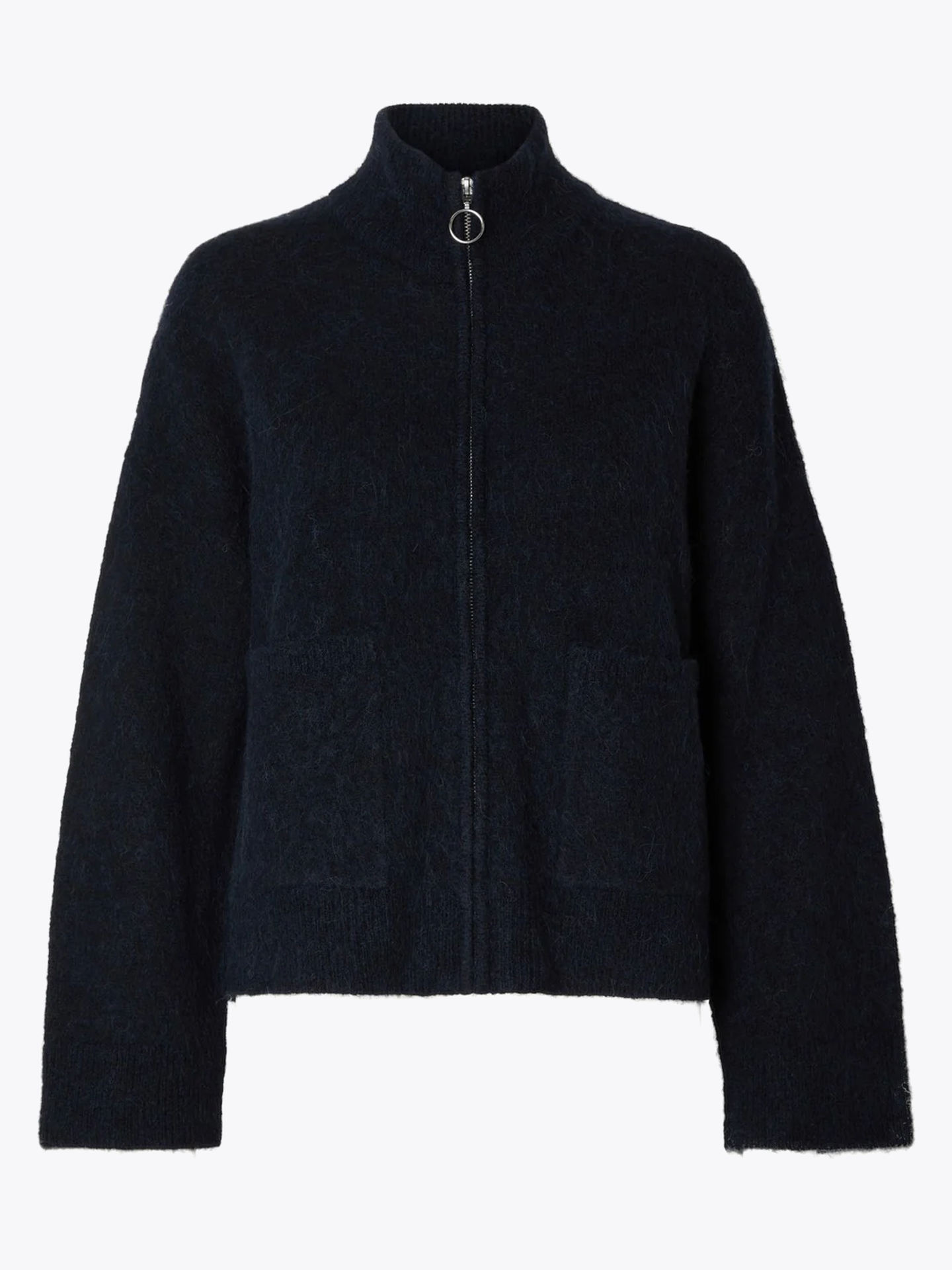 Sia Ras Long Sleeve Knit Zipper Cardigan