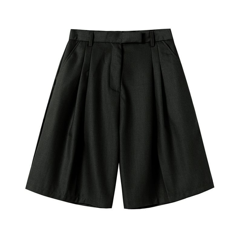 Adotuastic - Hoge taille effen shorts