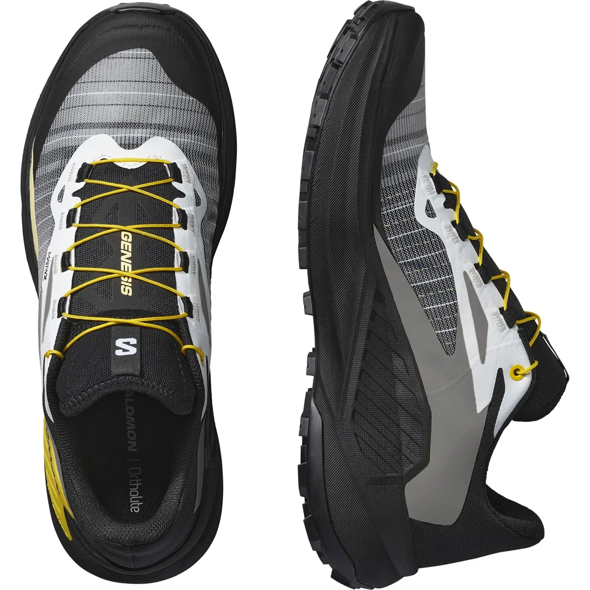 Salomon Men's Genesis Black/white/lemon