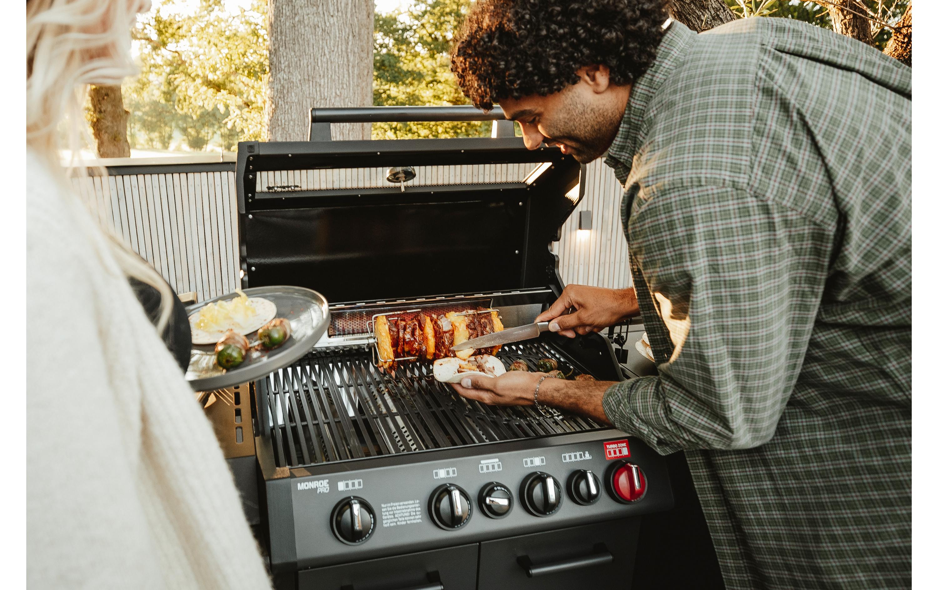 Grillspiess Pro<br>Universeller Grillspiess mit Elektromotor und Batterien