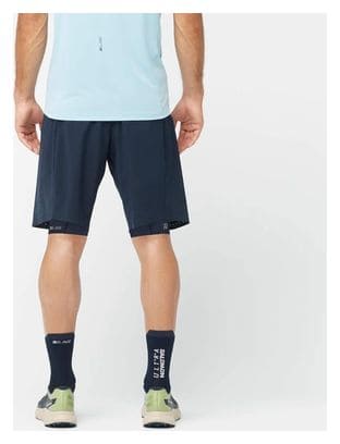 Short 2-en-1 Salomon S/LAB Ultra Bleu