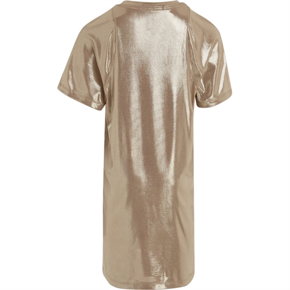 Metallic Coated Kjole Frosted Almond