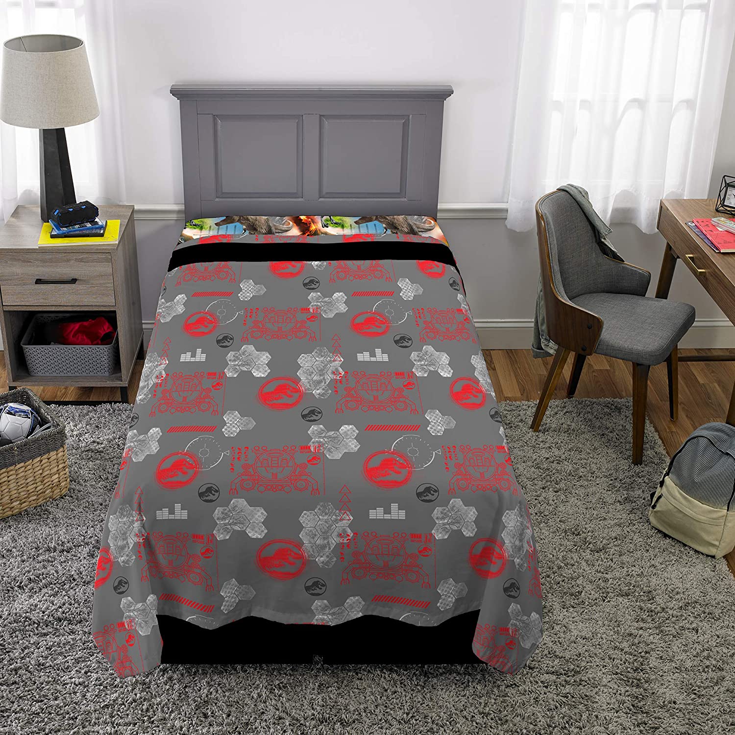 Twin Super Mario 3-Piece Bed Sheet Set.1 Flat Sheet 1 Fitted Sheet 1 Pillow Cases