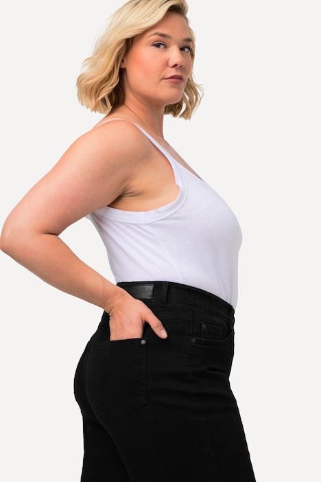 Jeans Mary, weites Bein, 5-Pocket-Schnitt, Komfortbund