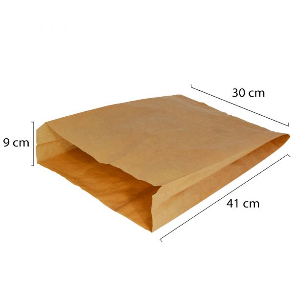 Saco de Papel Kraft 300x90x410 50 Un.