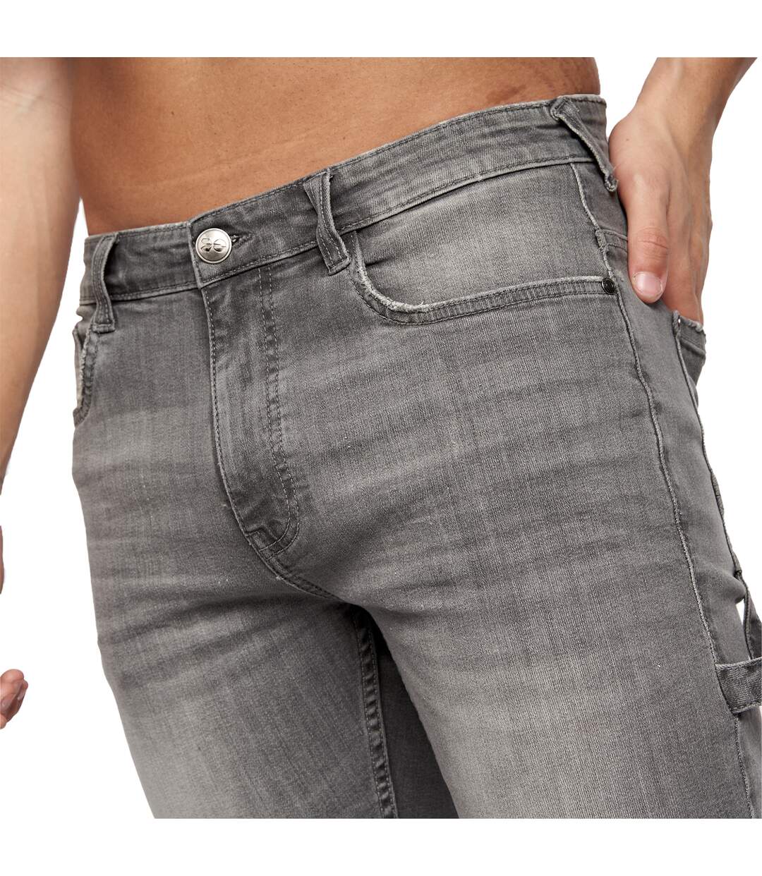 Crosshatch - Short CARPENTER - Homme (Gris délavé clair) - UTBG683